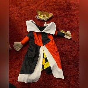 Disney Queen of Hearts Dog Costume - Red, Black, White, Gold